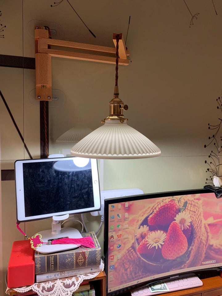 Valnöt Teleskopisk Vägglampa