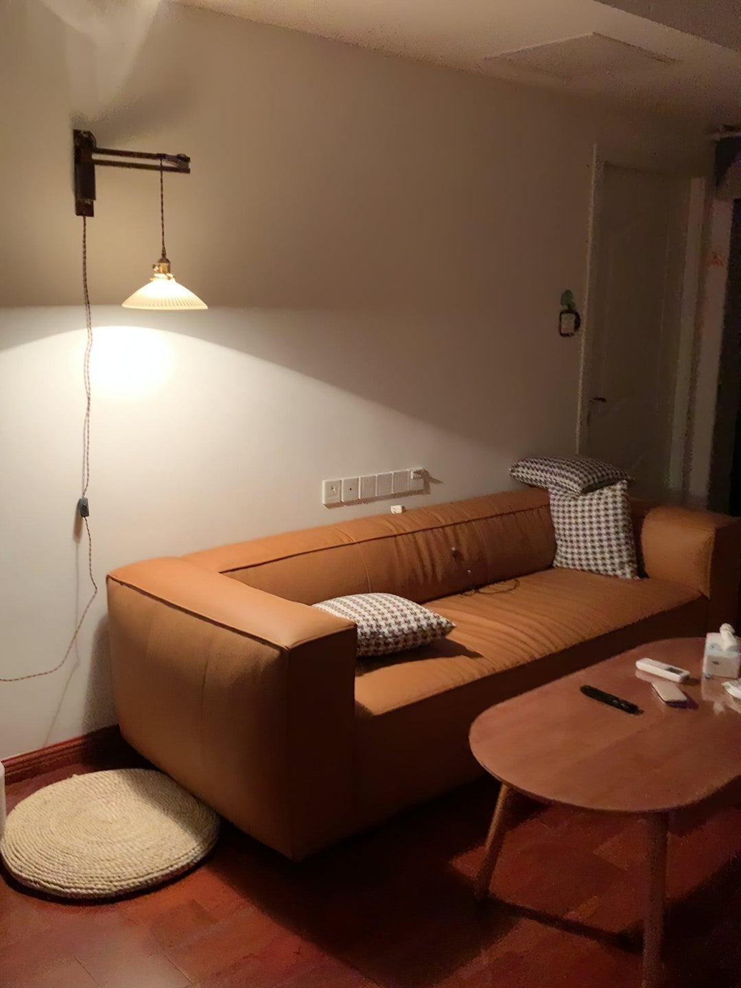 Valnöt Teleskopisk Vägglampa