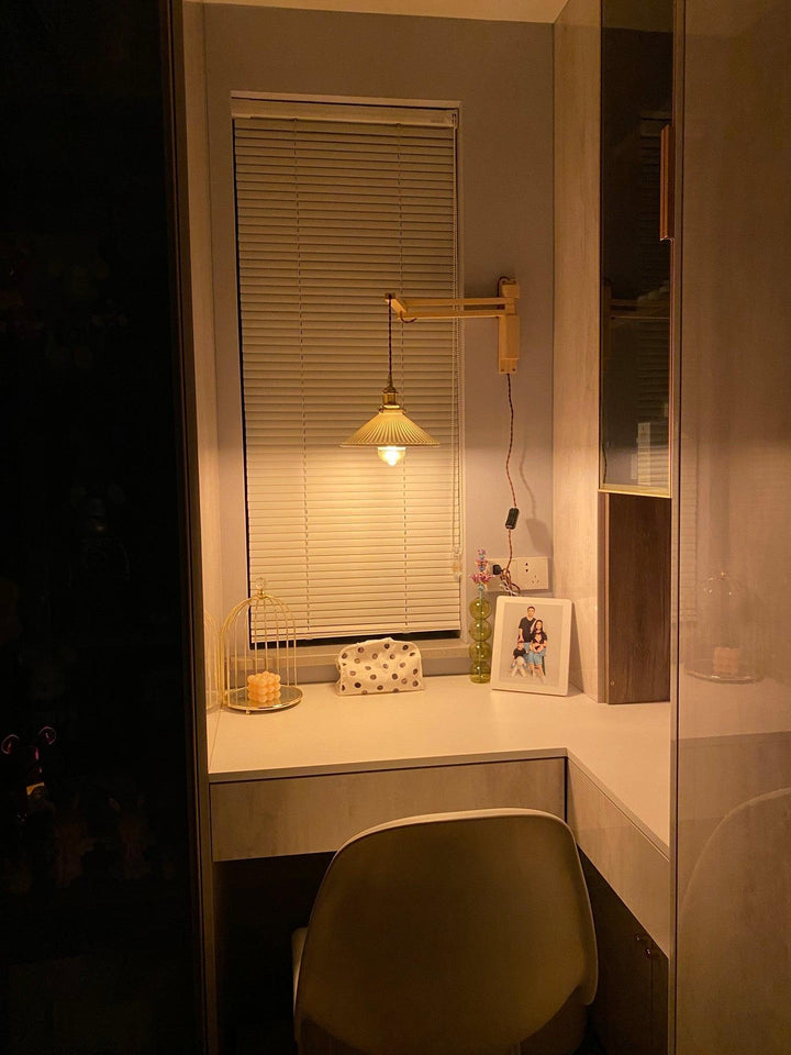 Valnöt Teleskopisk Vägglampa