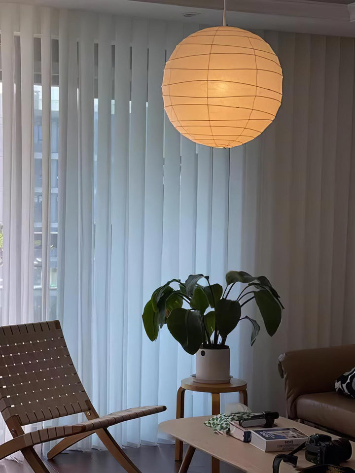 Washi Papper Pendel Swag Lampa
