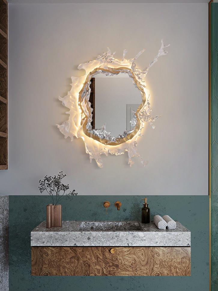 Vattendroppe Spegel Vägglampa