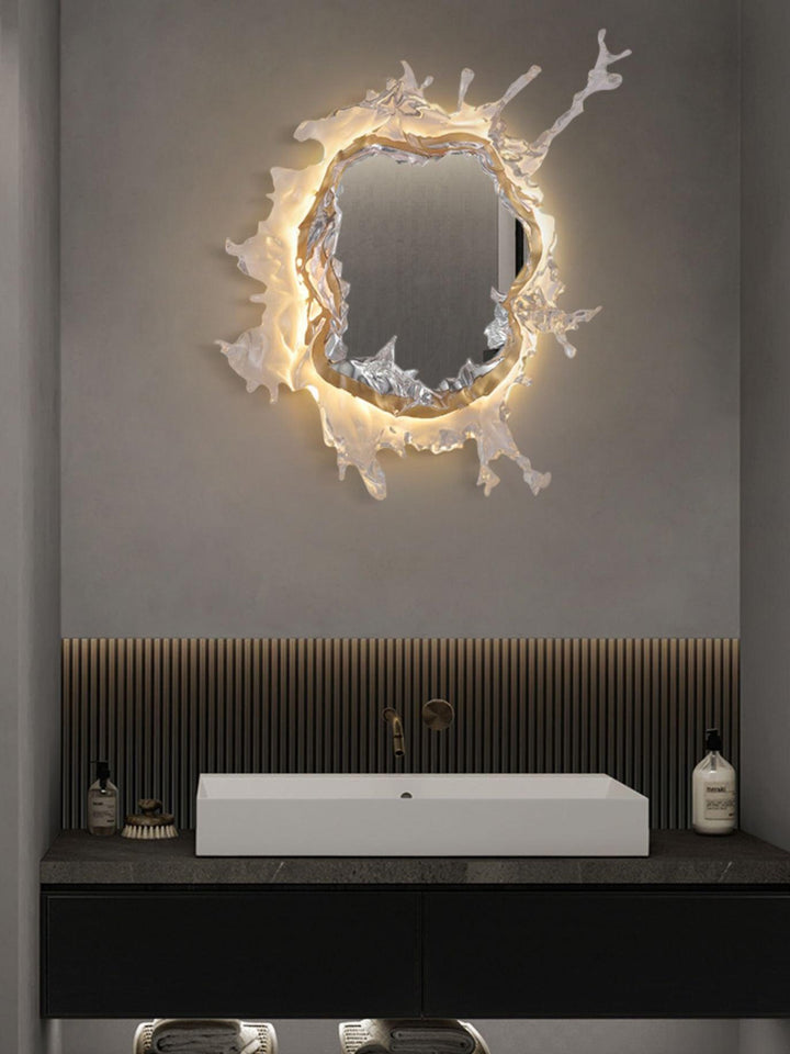 Vattendroppe Spegel Vägglampa