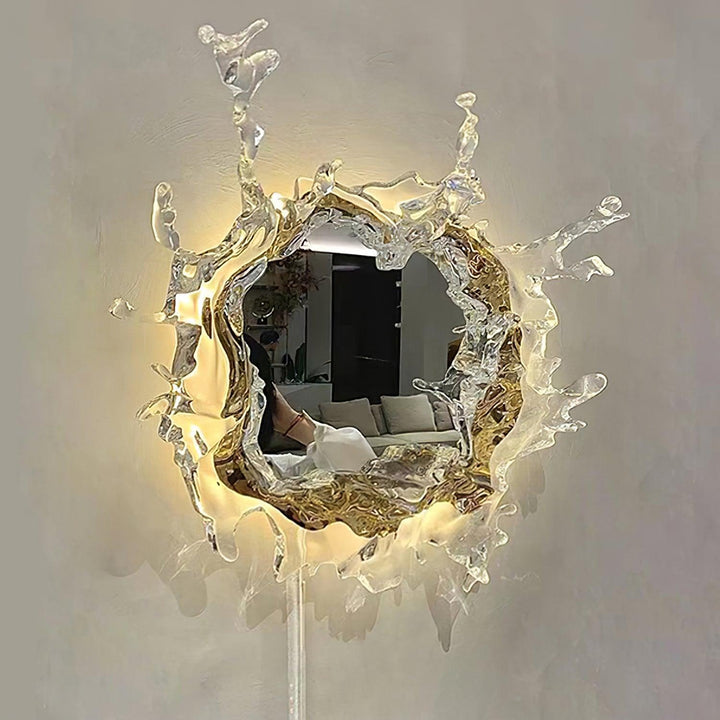 Vattendroppe Spegel Vägglampa