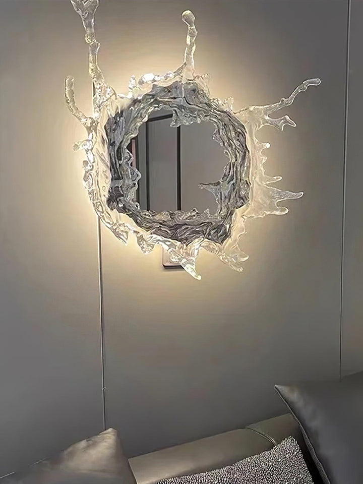 Vattendroppe Spegel Vägglampa