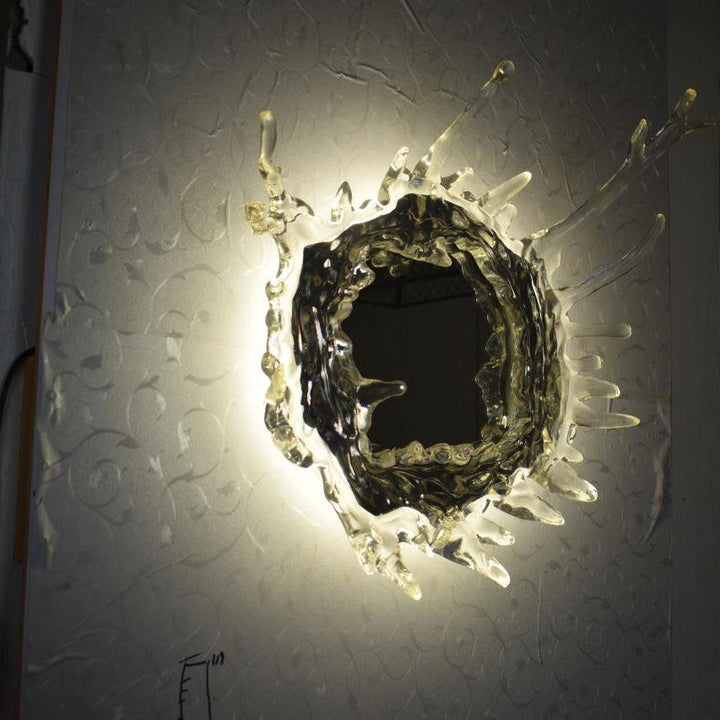 Vattendroppe Spegel Vägglampa