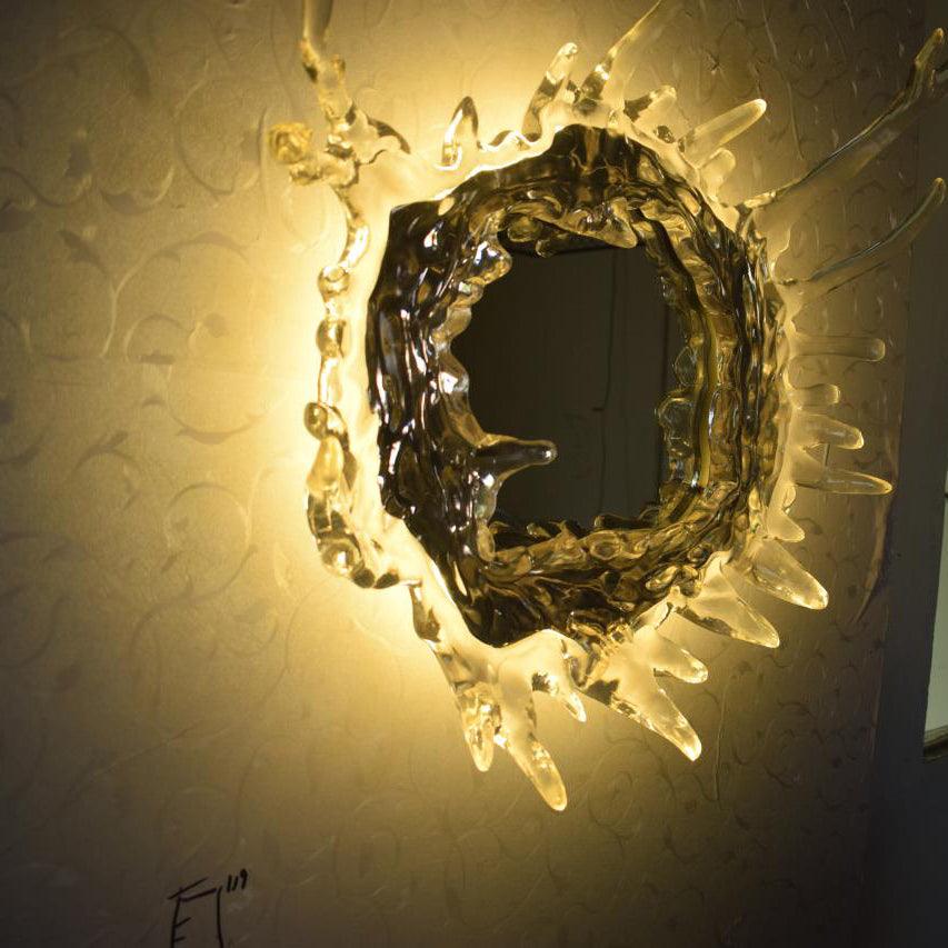 Vattendroppe Spegel Vägglampa