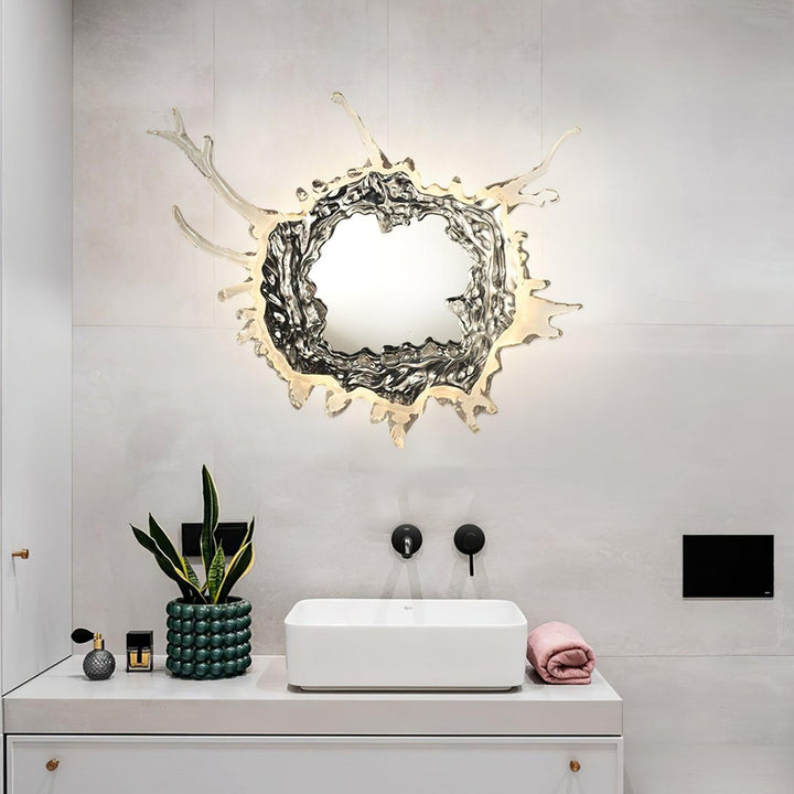 Vattendroppe Spegel Vägglampa