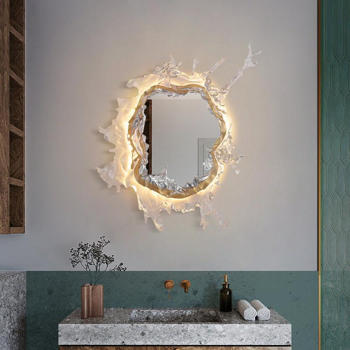 Vattendroppe Spegel Vägglampa