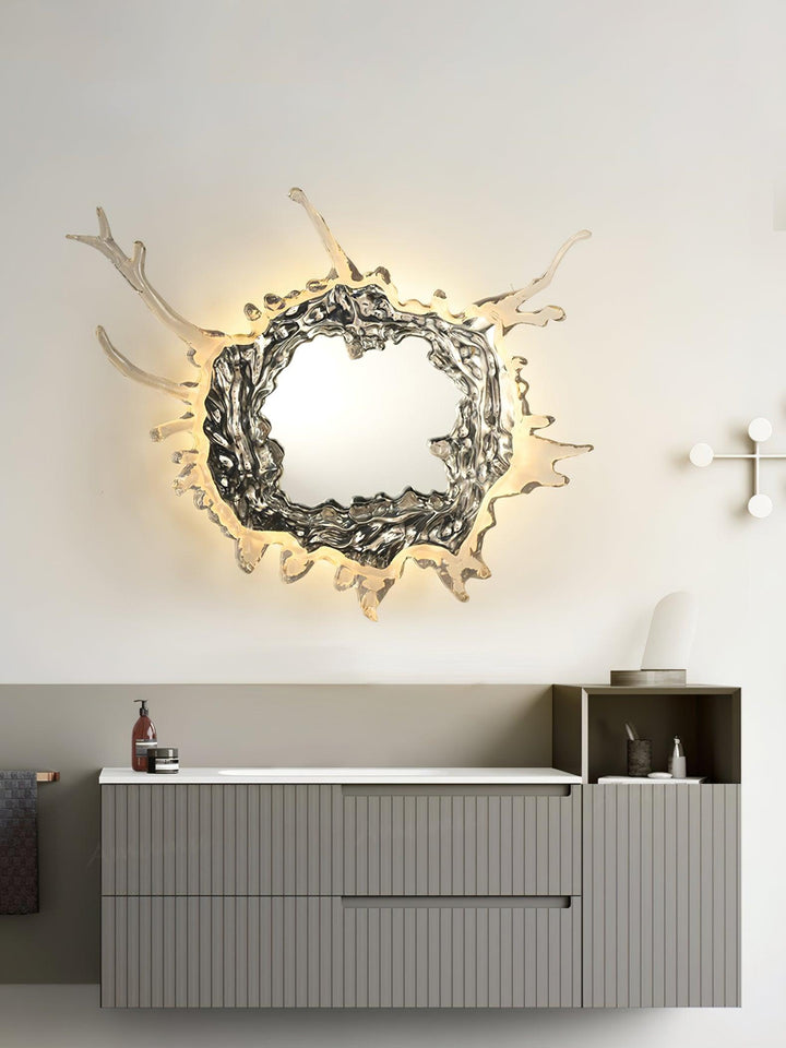 Vattendroppe Spegel Vägglampa