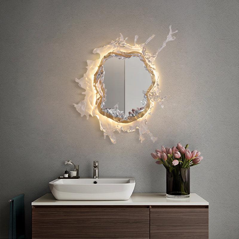 Vattendroppe Spegel Vägglampa