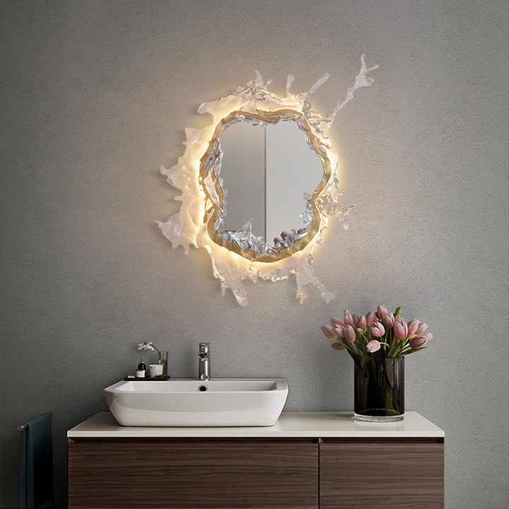 Vattendroppe Spegel Vägglampa