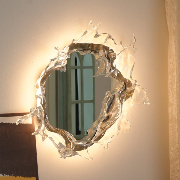 Vattendroppe Spegel Vägglampa