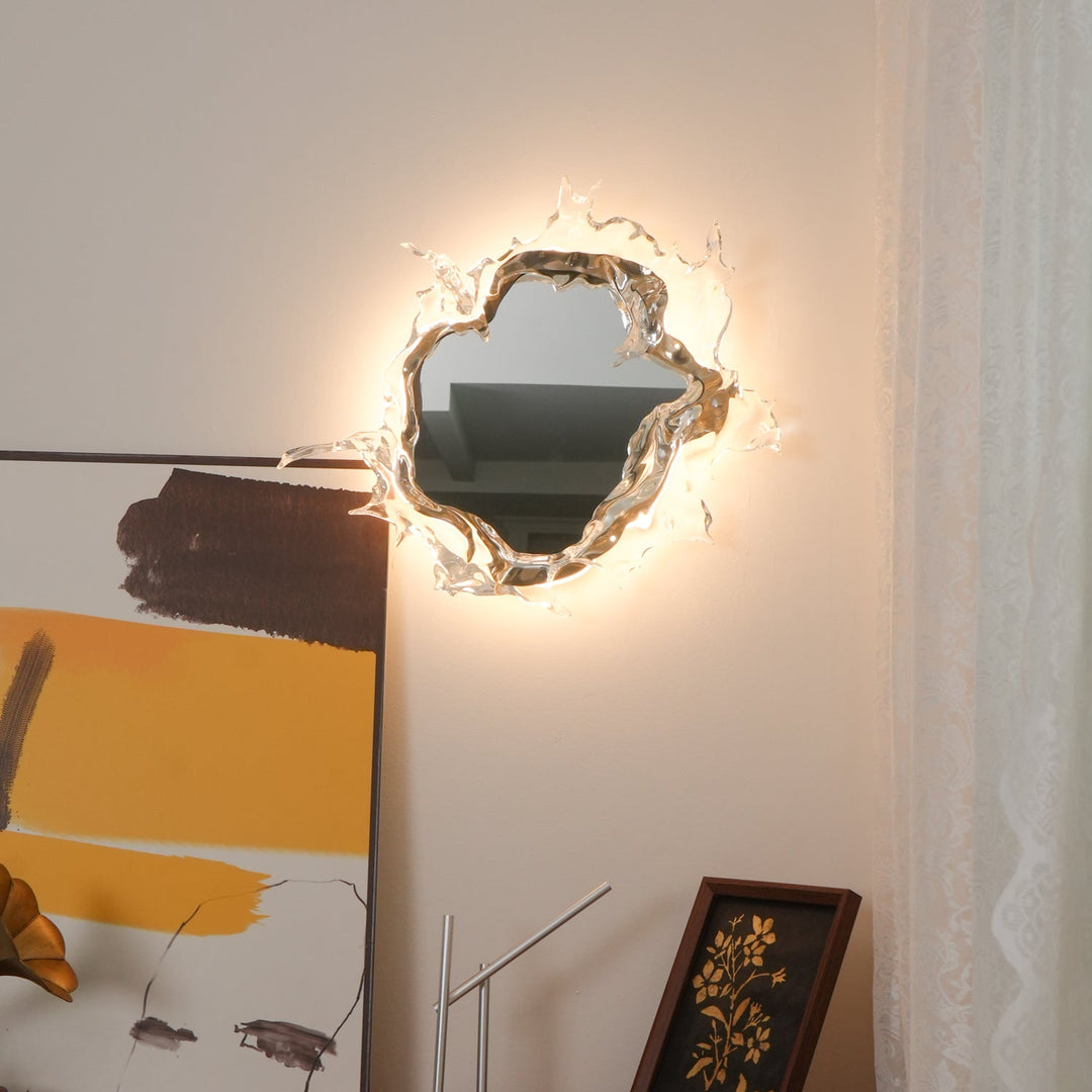 Vattendroppe Spegel Vägglampa