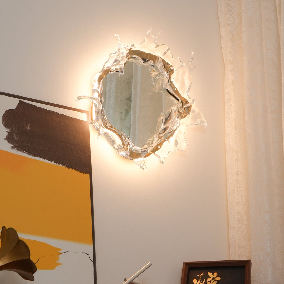 Vattendroppe Spegel Vägglampa