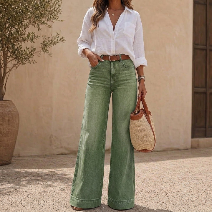 Wearlyn – Jeans med hög midja i vida ben