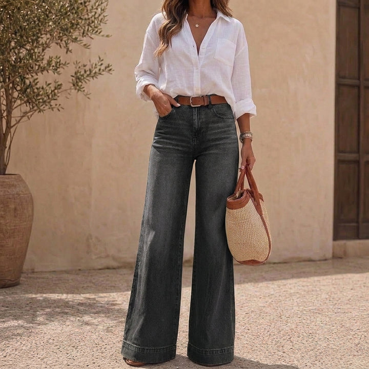 Wearlyn – Jeans med hög midja i vida ben