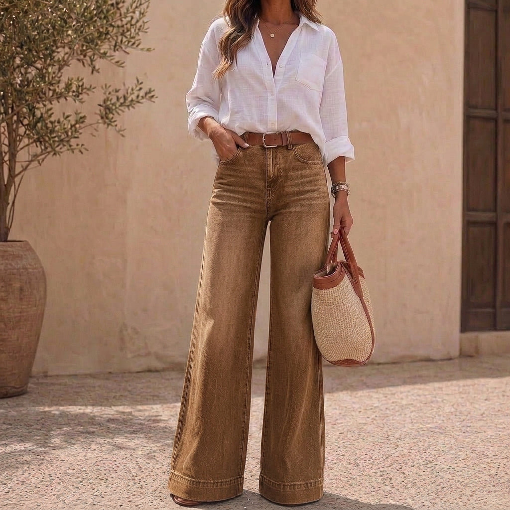 Wearlyn – Jeans med hög midja i vida ben