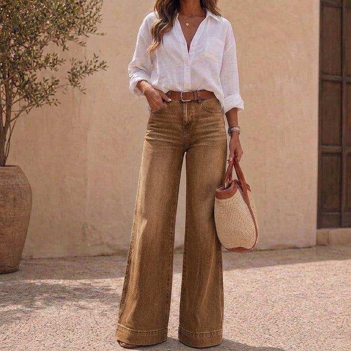 Wearlyn – Jeans med hög midja i vida ben