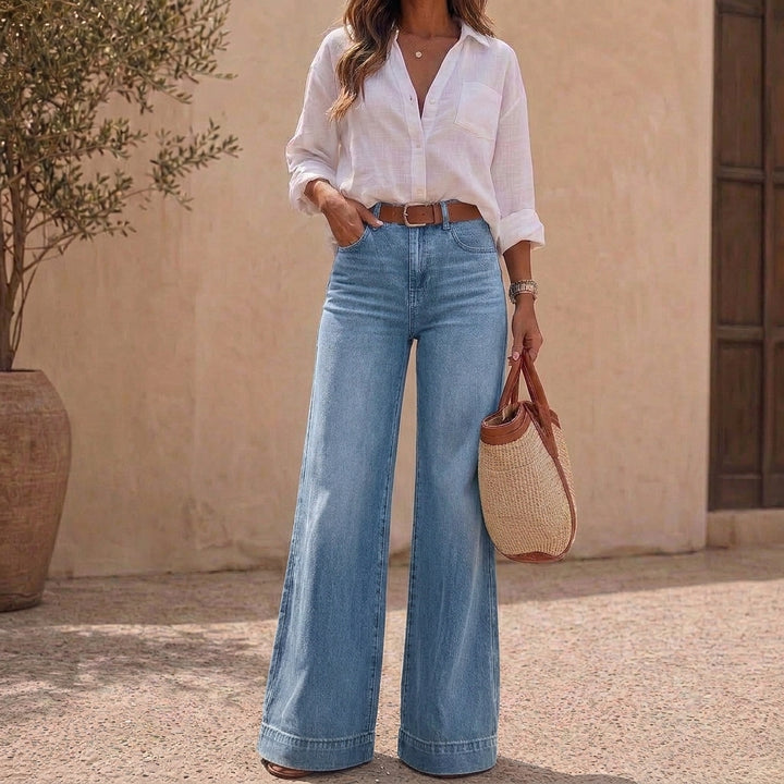 Wearlyn – Jeans med hög midja i vida ben