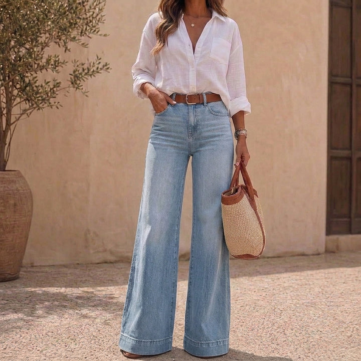 Wearlyn – Jeans med hög midja i vida ben