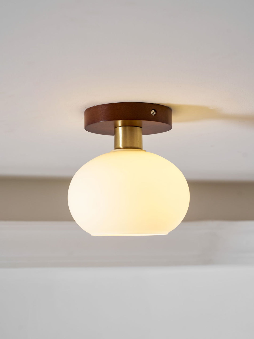 Vit Snäcka Taklampa