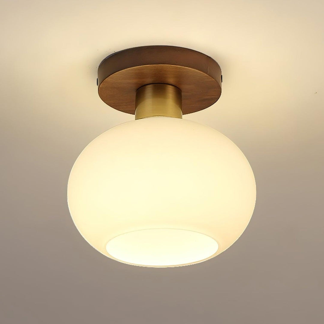 Vit Snäcka Taklampa