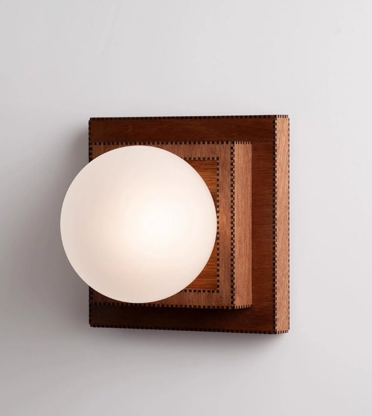 Trä Lager Globe Vägglampa