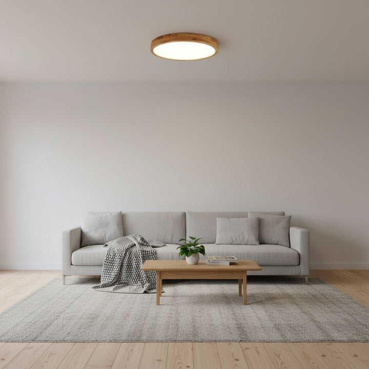 Trä Geometrisk Taklampa
