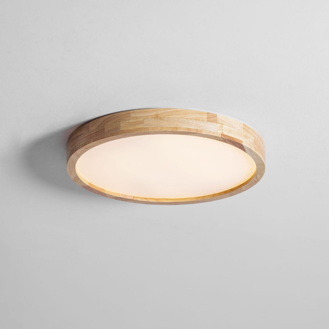 Trä Geometrisk Taklampa