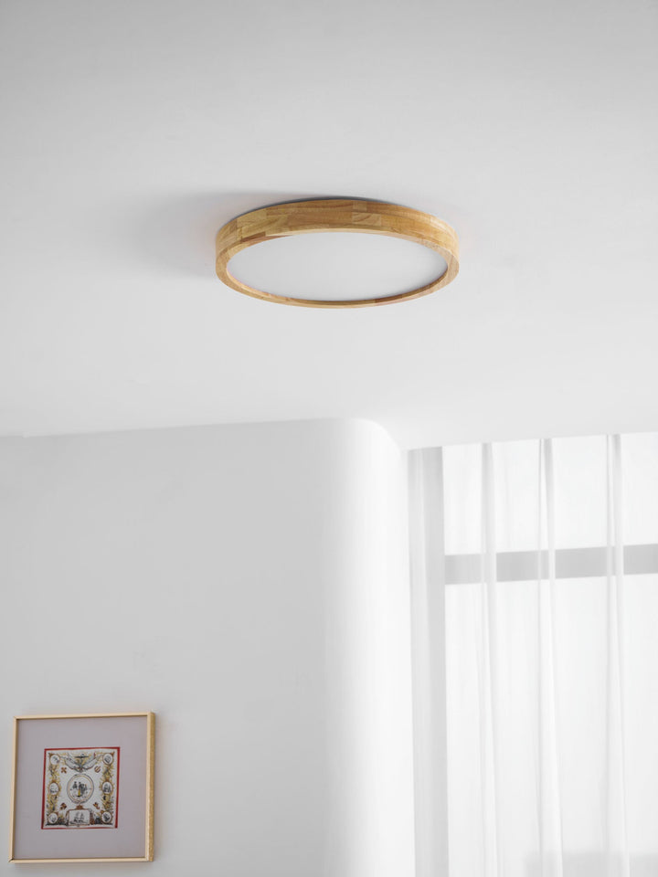 Trä Geometrisk Taklampa