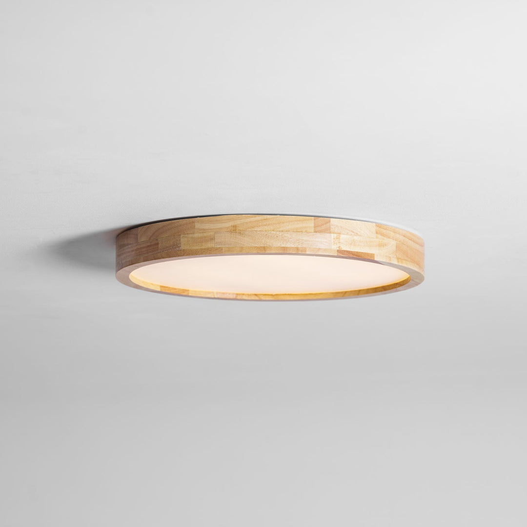Trä Geometrisk Taklampa