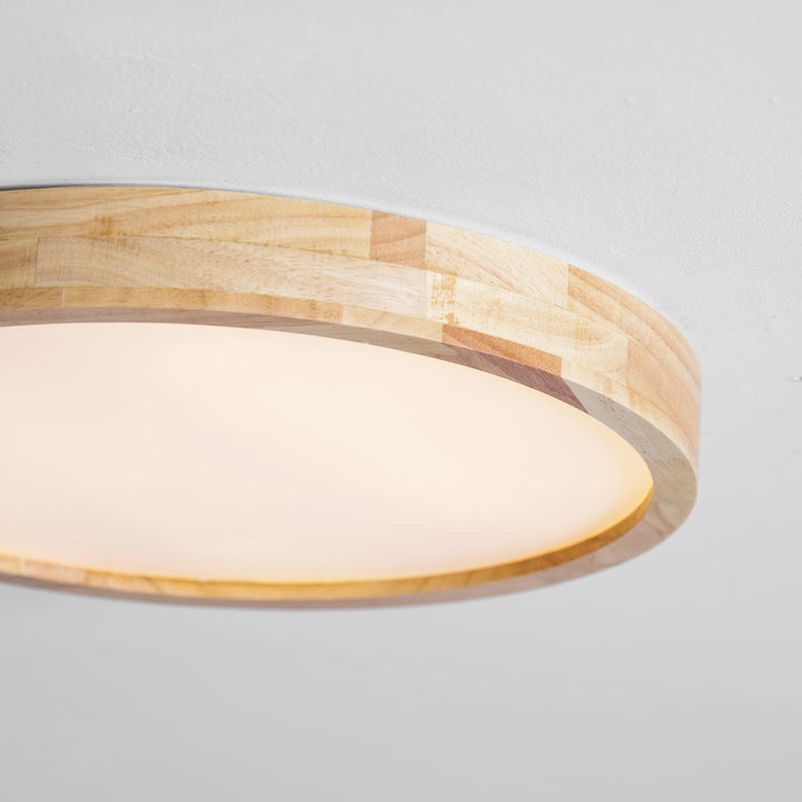 Trä Geometrisk Taklampa