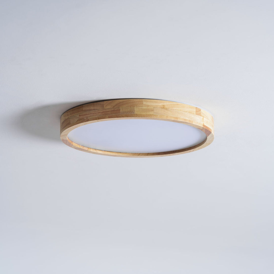 Trä Geometrisk Taklampa