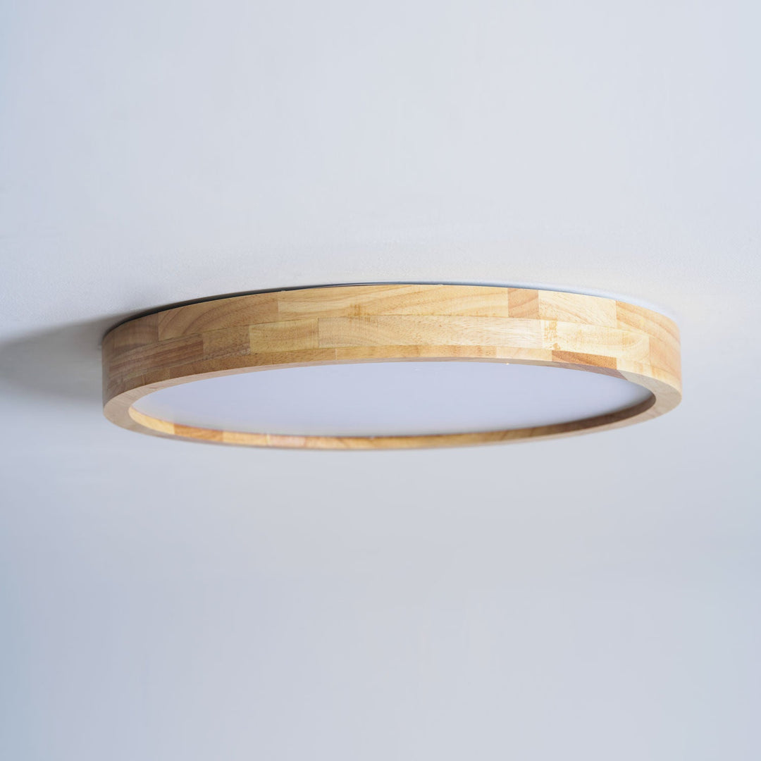 Trä Geometrisk Taklampa