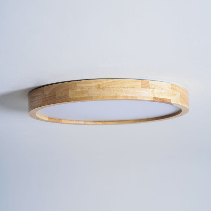 Trä Geometrisk Taklampa