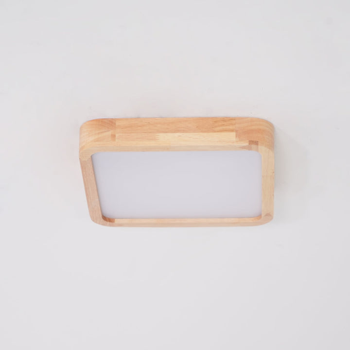 Trä Geometrisk Taklampa