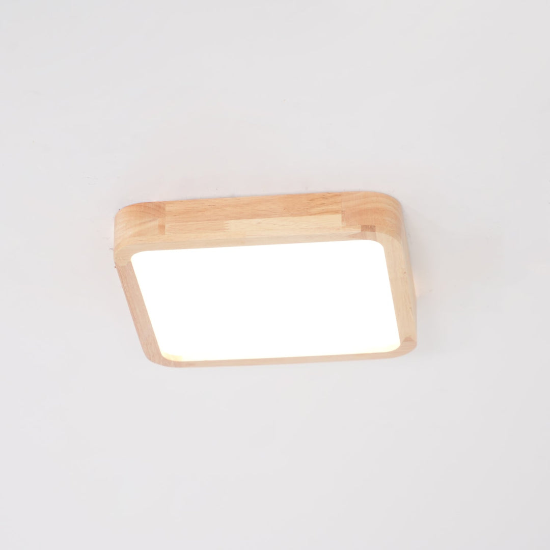 Trä Geometrisk Taklampa