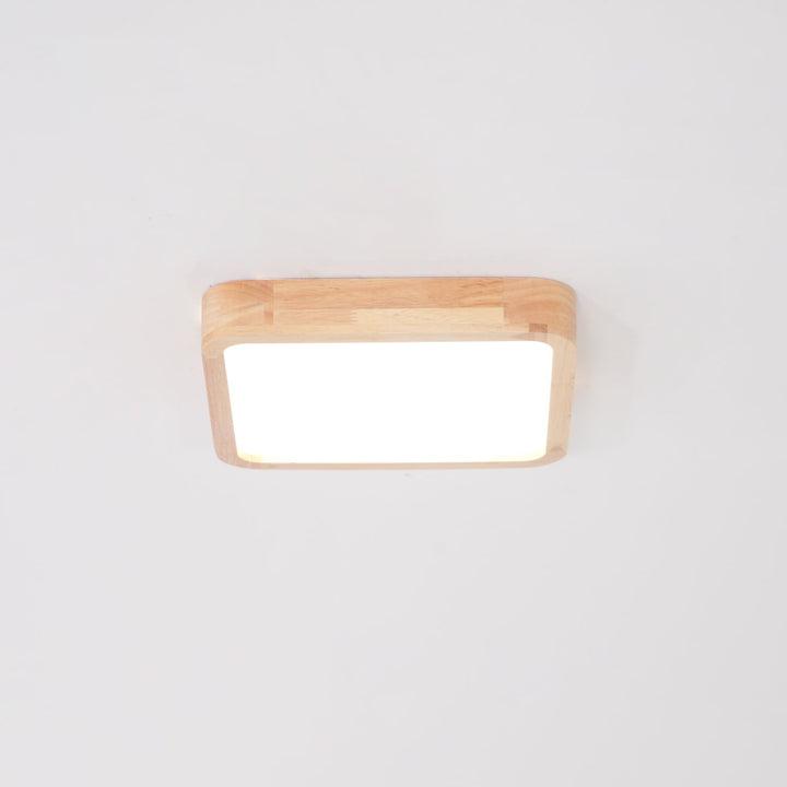 Trä Geometrisk Taklampa