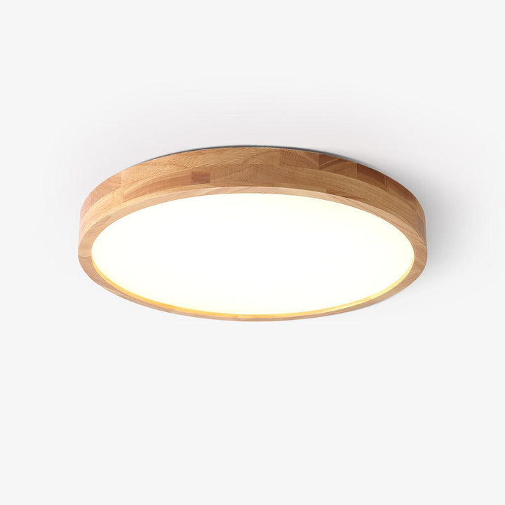 Trä Geometrisk Taklampa