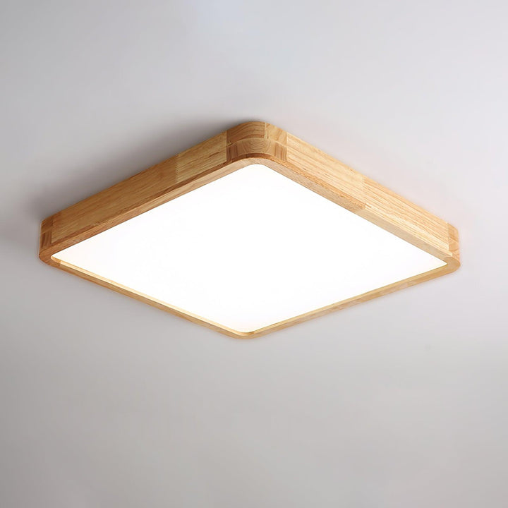 Trä Geometrisk Taklampa