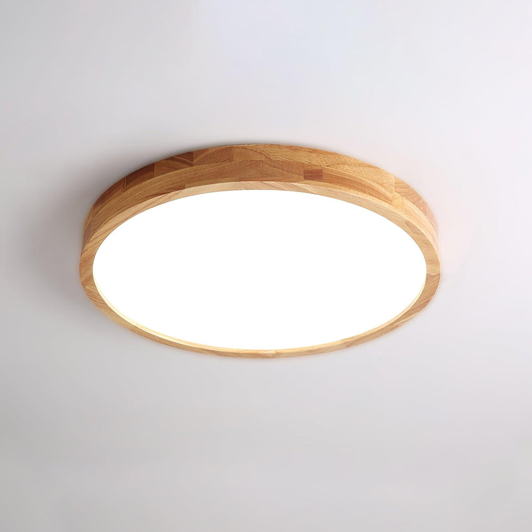 Trä Geometrisk Taklampa