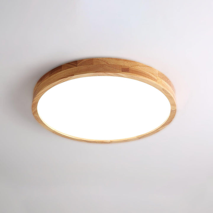 Trä Geometrisk Taklampa