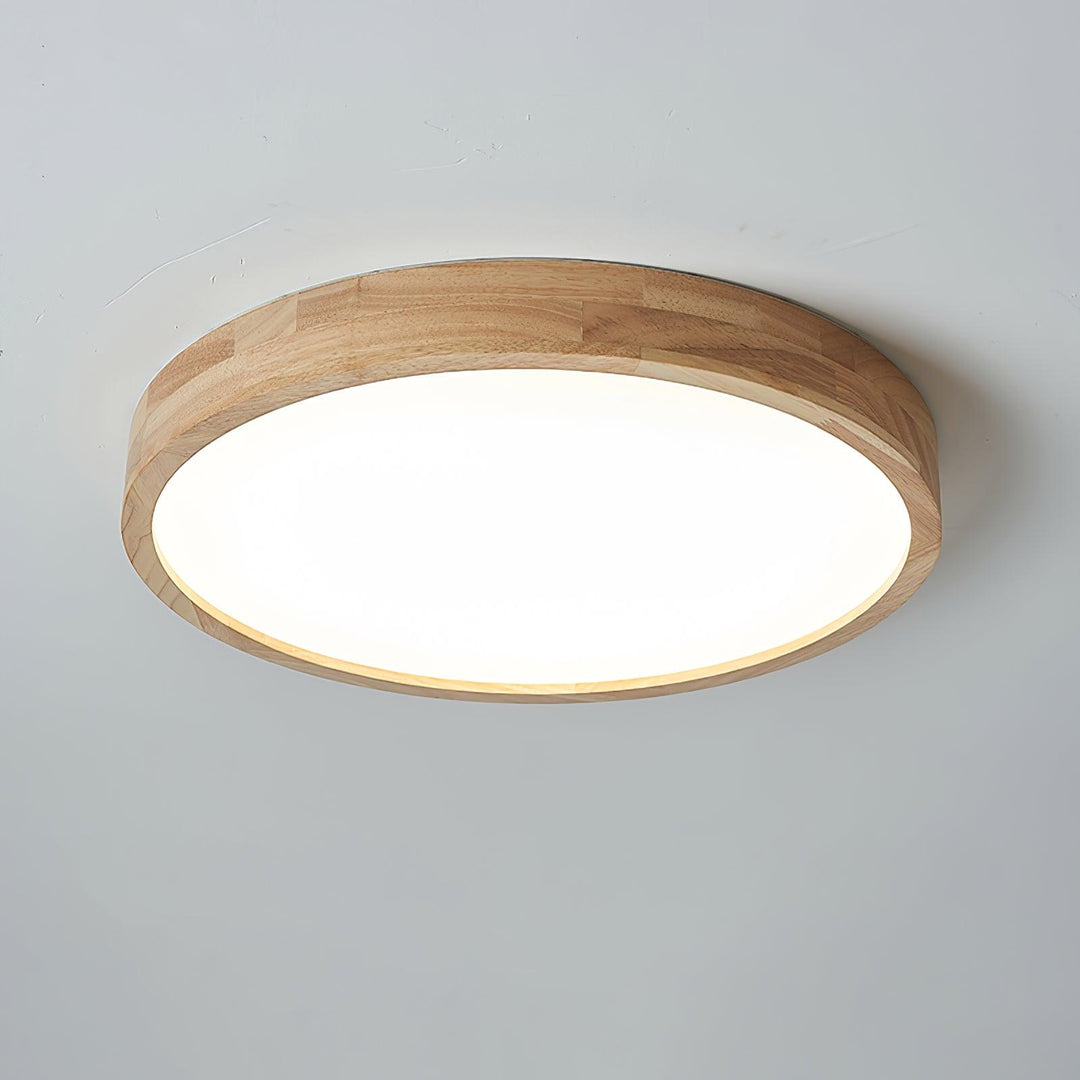 Trä Geometrisk Taklampa