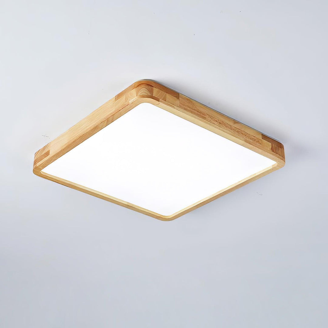 Trä Geometrisk Taklampa