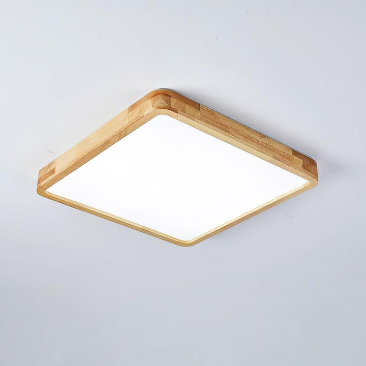 Trä Geometrisk Taklampa