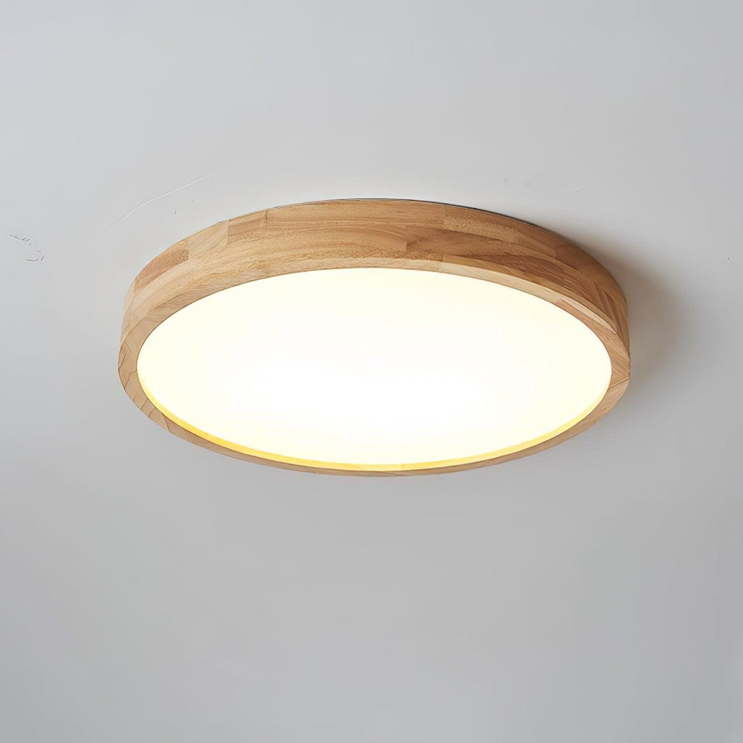 Trä Geometrisk Taklampa