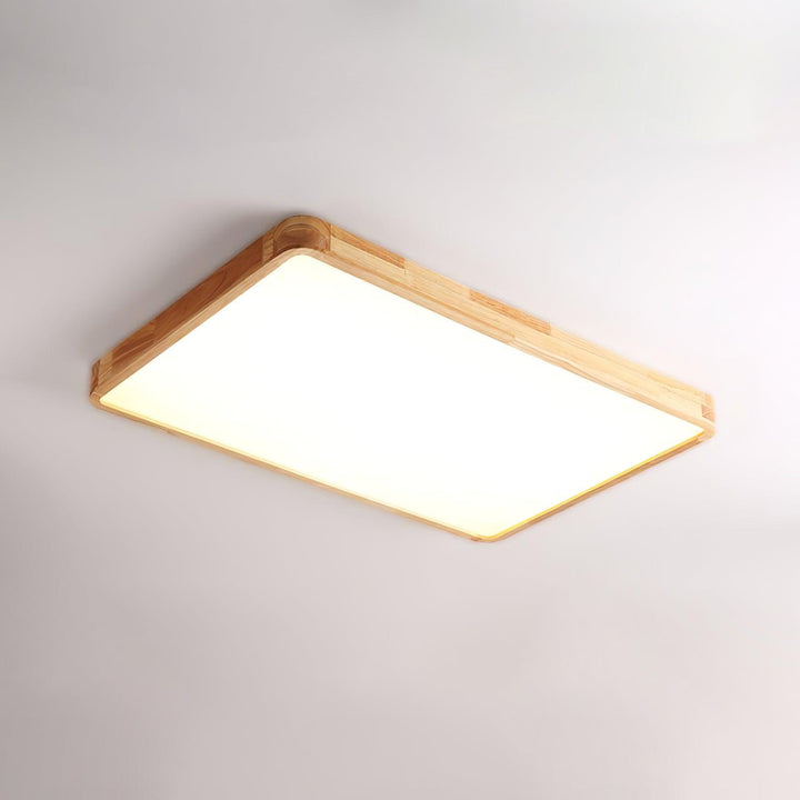Trä Geometrisk Taklampa
