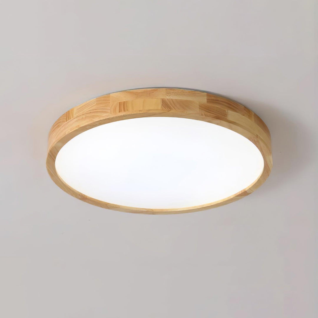 Trä Geometrisk Taklampa