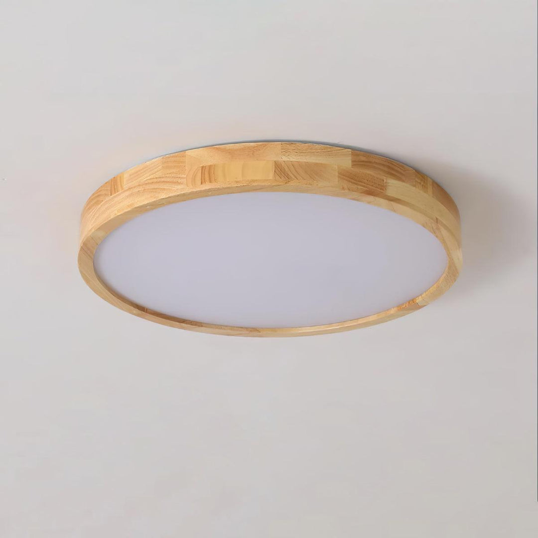 Trä Geometrisk Taklampa