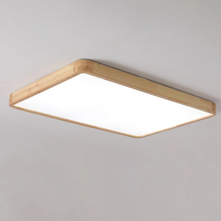 Trä Geometrisk Taklampa